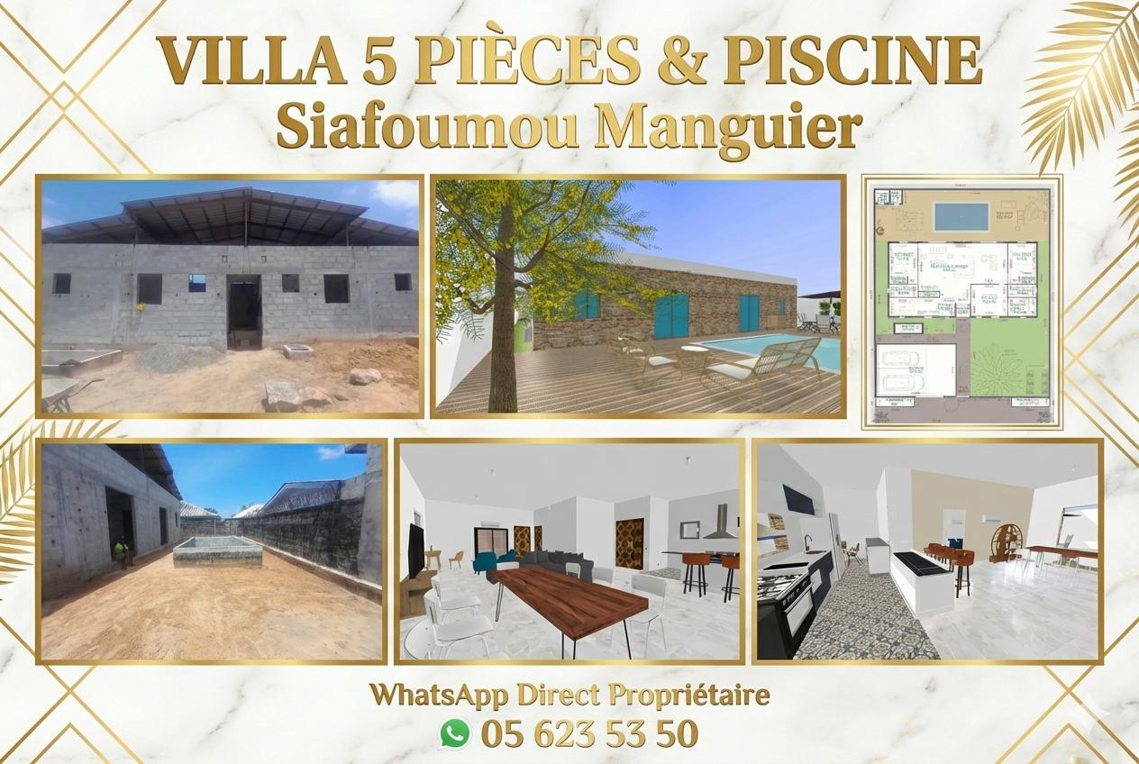 ⚜️ 𝕍𝔼ℕ𝕋𝔼 𝕍𝕀𝕃𝕃𝔸 𝕊𝕀𝔸𝔽𝕆𝕌𝕄𝕆𝕌 ℝ𝔼́𝕊𝕀𝔻𝔼ℕ𝕋𝕀𝔼𝕃 5 ℙ𝕀𝔼̀ℂ𝔼𝕊 & ℙ𝕀𝕊ℂ𝕀ℕ𝔼 ☧ à Pointe-Noire